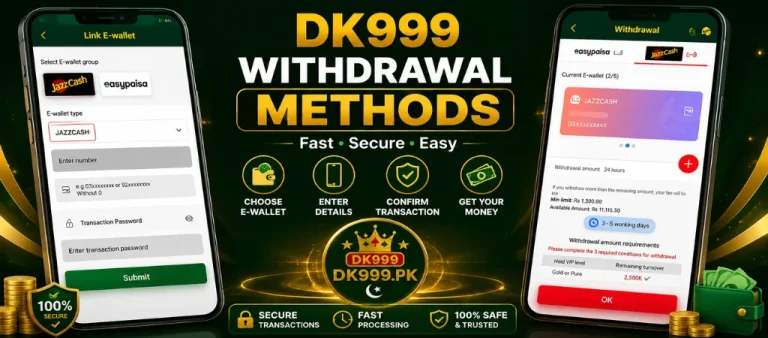 DK999 withdrawal methods